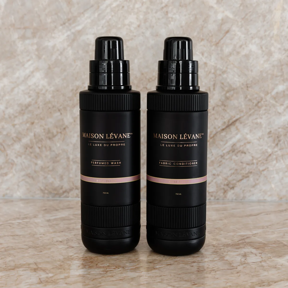 Maison Lévane Perfumed Duo: perfumed wash and fabric conditioner in Rose Élixir